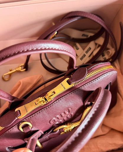 Cuero | Signature Heritage Mini Bag - Burgundy