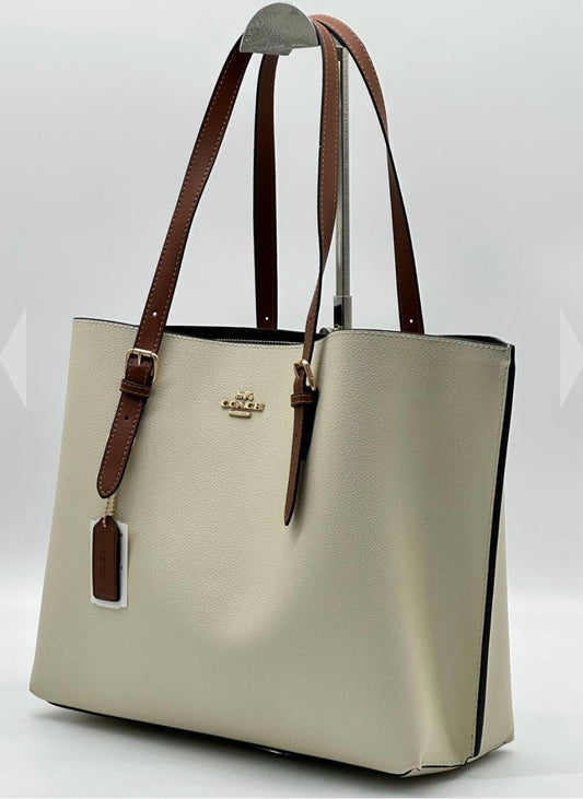 Cuero | MOLLIE TOTE LARGE - OFFWHITE