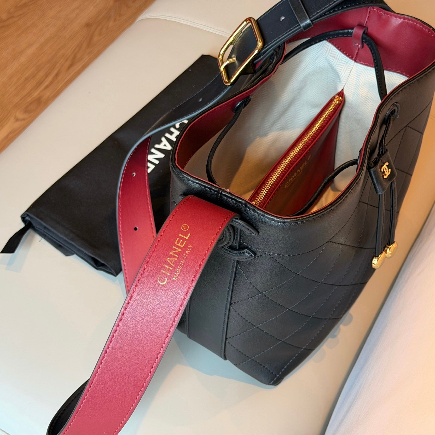 Cuero | Quilted Bucket Bag
