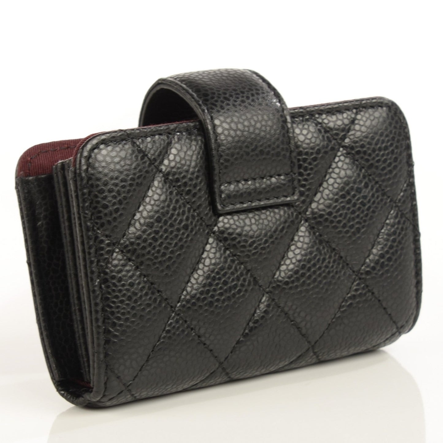 Cuero | Caviar Quilted Gusseted Card Holder