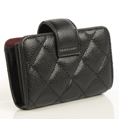 Cuero | Caviar Quilted Gusseted Card Holder