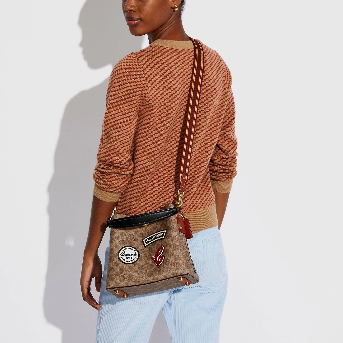 Cuero | Willow Signature Canvas Patches Bucket Bag