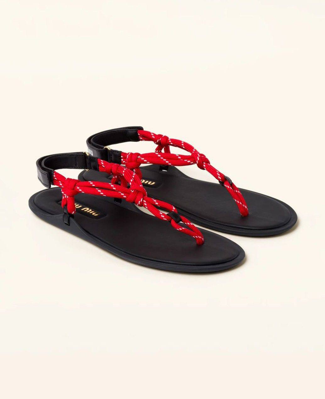 Cuero | Riviere cord and leather sandals