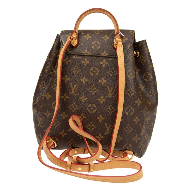 Cuero | Montsouris Monogram Canvas Leather Backpack