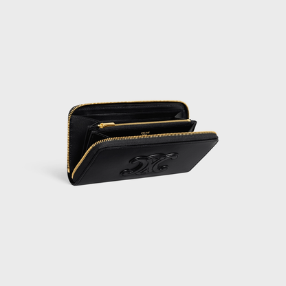 Cuero | LARGE ZIPPED WALLET CUIR TRIOMPHE IN SMOOTH CALFSKIN
