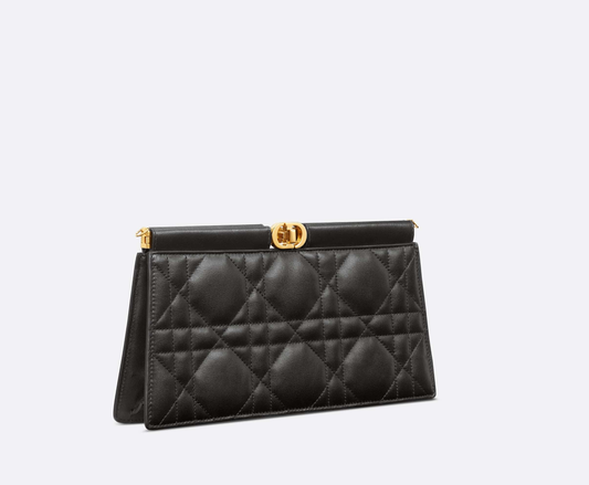 Cuero | Caro Colle Noire Clutch with Chain