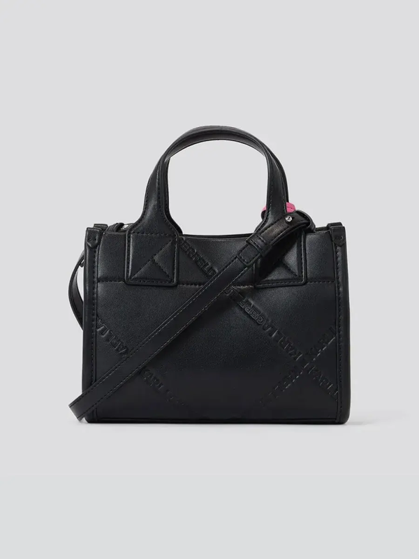 Cuero | Original EMBOSSED SMALL TOTE BAG - BLACK