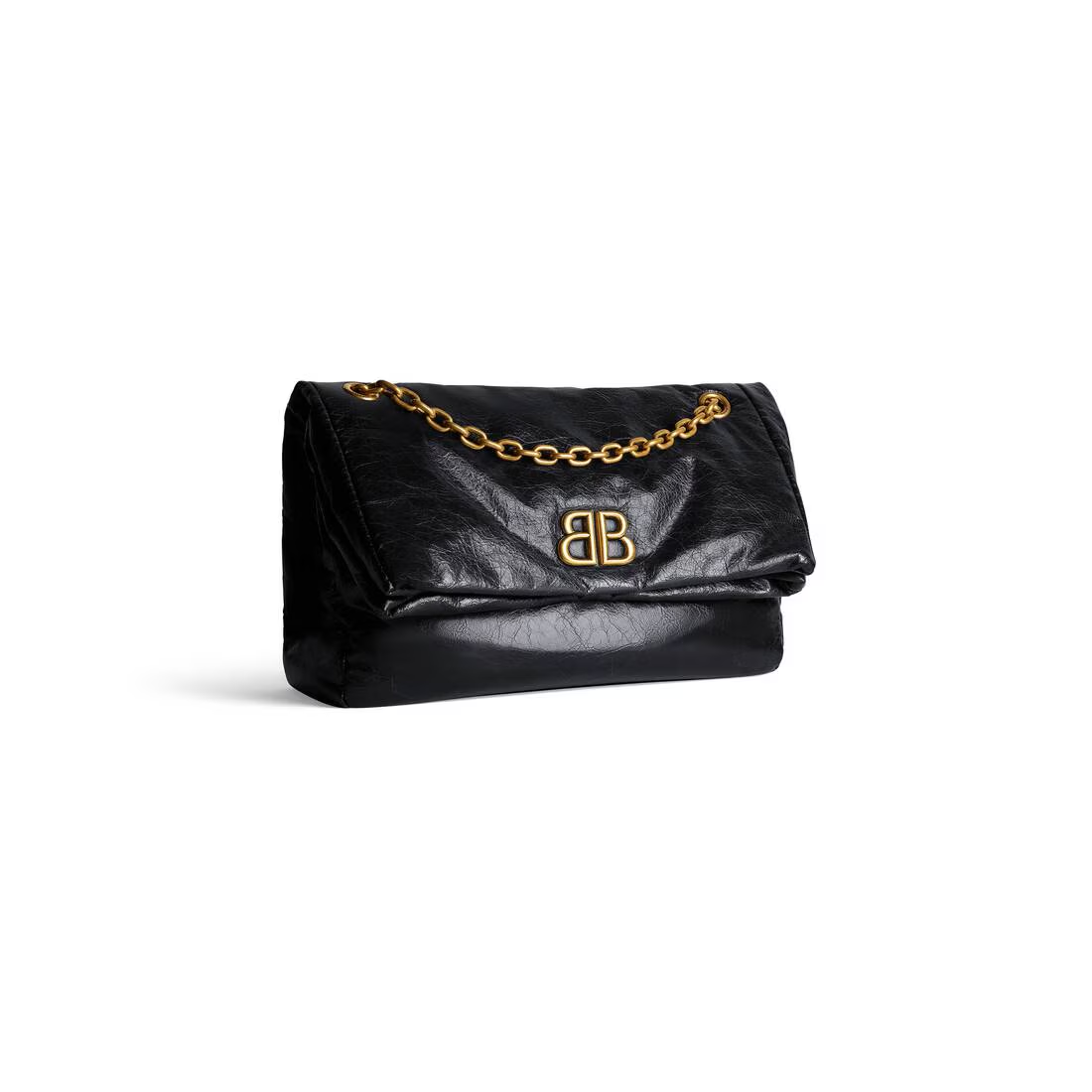 Cuero | Women's Monaco Medium Chain Bag in Black