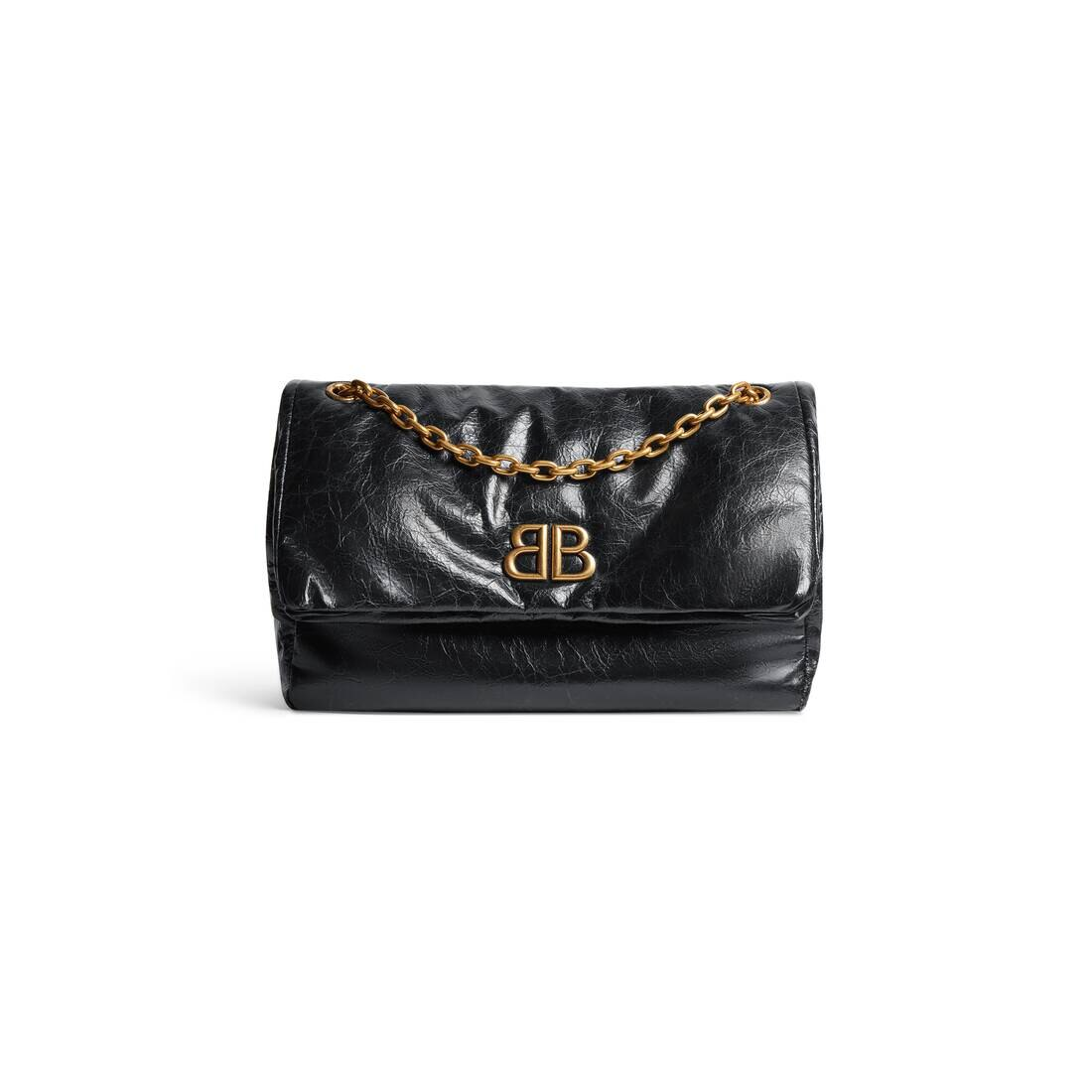 Cuero | Women's Monaco Medium Chain Bag in Black
