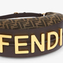 Fendigraphy Small Brown FF fabric bag