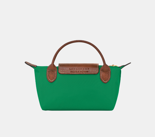 Cuero | Le Pliage Pouch with handle - Green