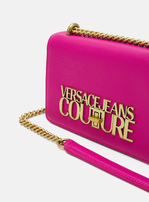 Cuero | Jeans Couture Saffiano Lock Crossbody Bag