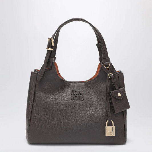 Cuero | Brown hammered leather bag