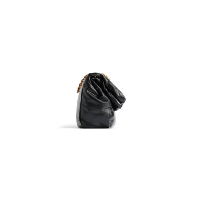 Cuero | Women's Monaco Small Chain Bag in Black