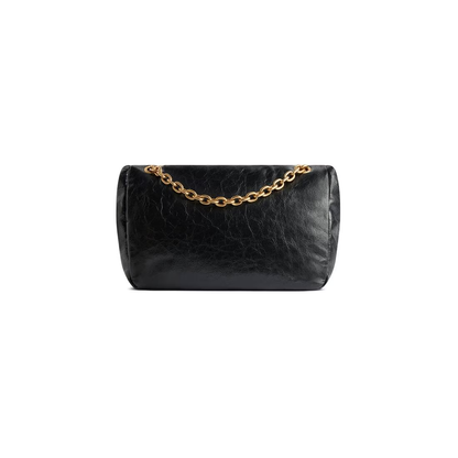 Cuero | Women's Monaco Small Chain Bag in Black