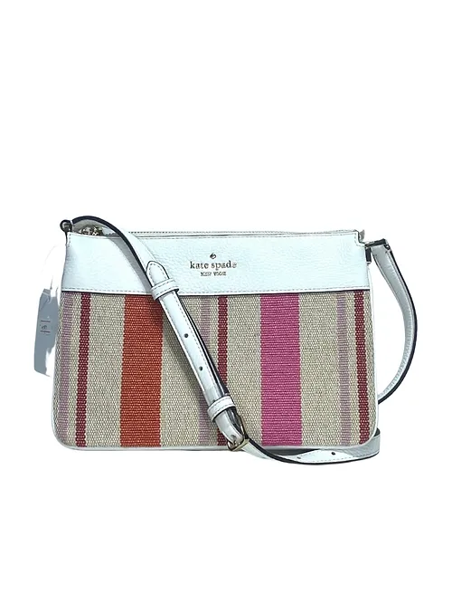 Cuero | Original Leila Striped Canvas Triple Gusset Crossbody