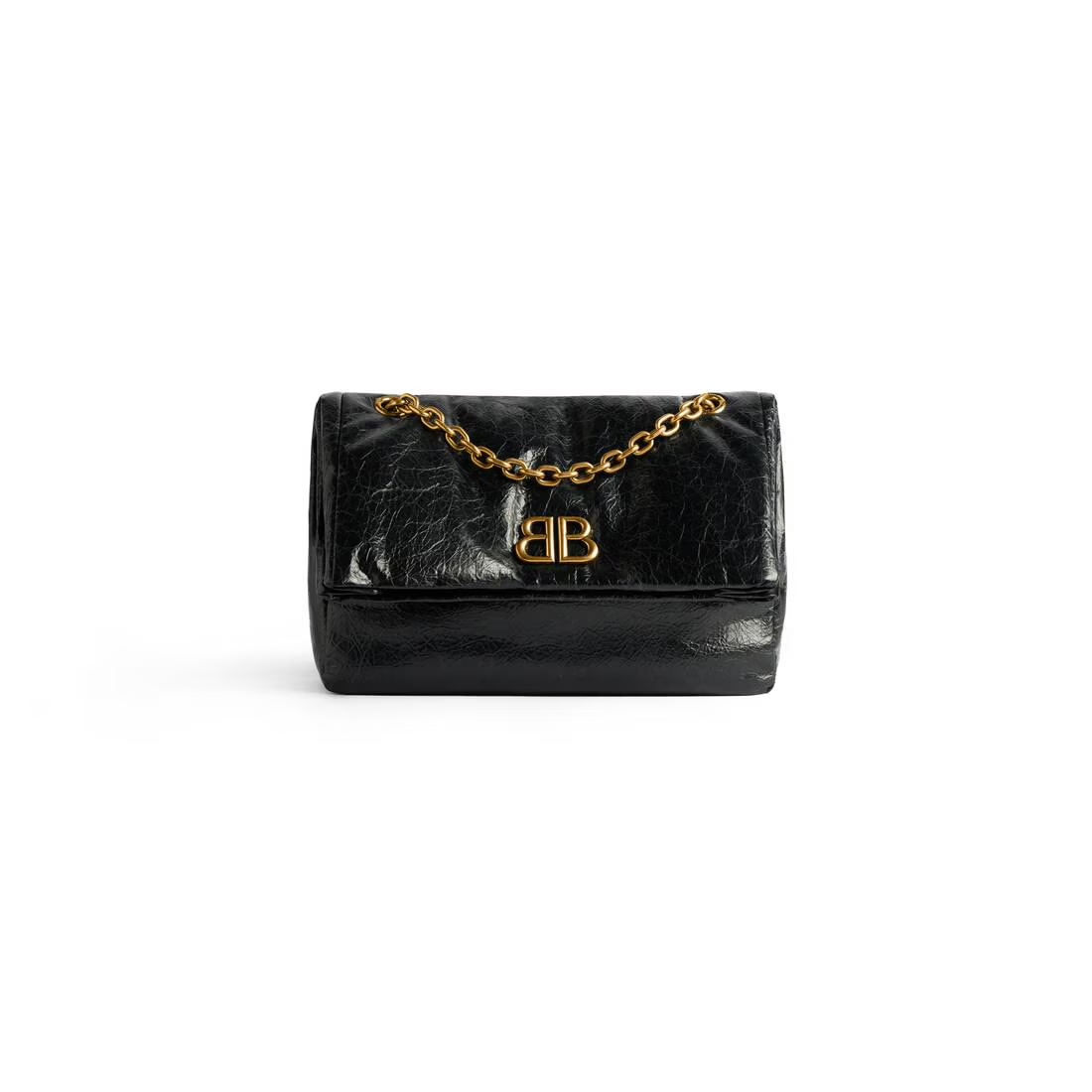 Cuero | Women's Monaco Small Chain Bag in Black