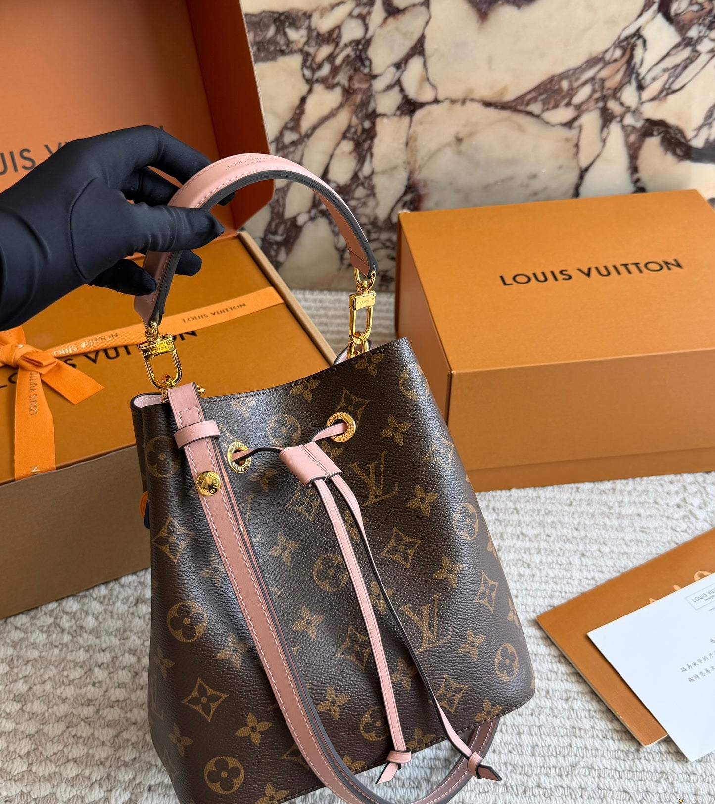 Cuero | Monogram Bucket Bag