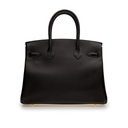 Hermès Birkin Black Leather Gold Hardware