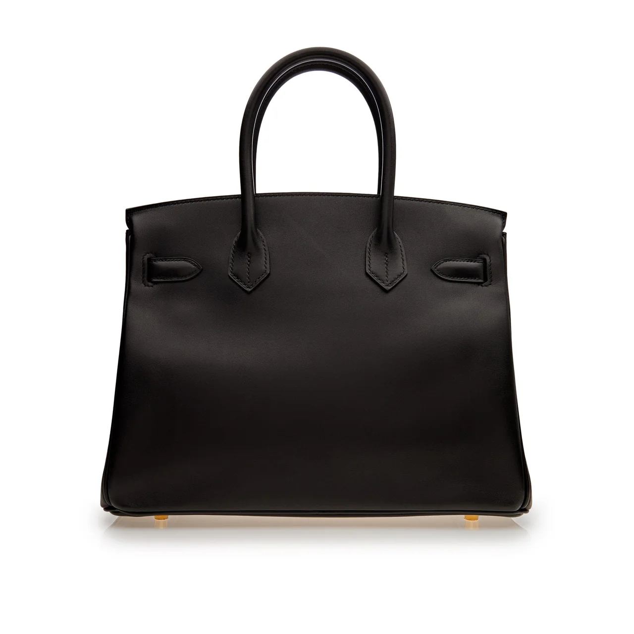 Cuero | Birkin Black Leather Gold Hardware