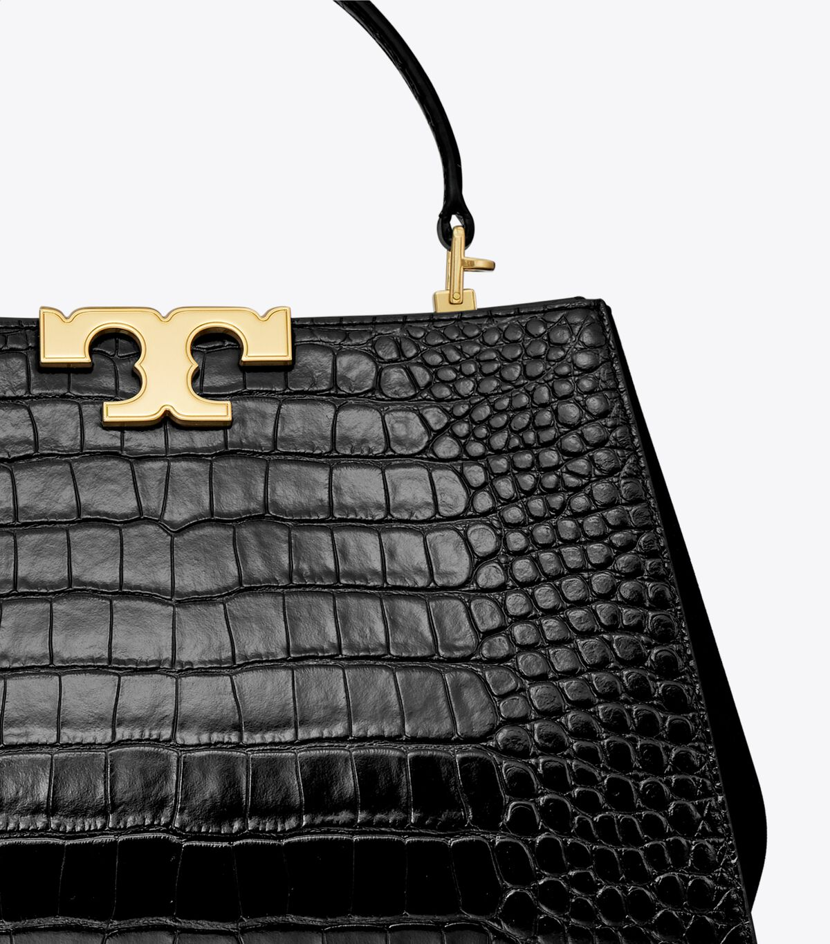 Cuero | Eleanor Croc-embossed Satchel Bag