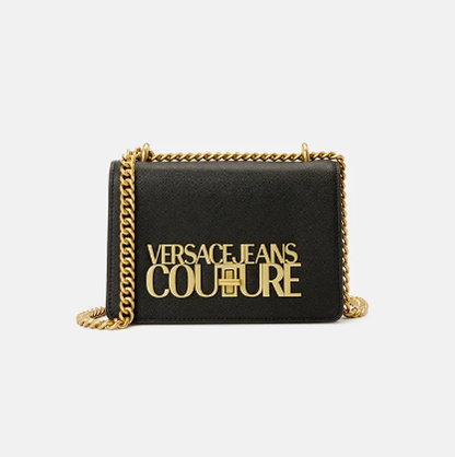 Cuero | Jeans Couture Saffiano Lock Crossbody Bag