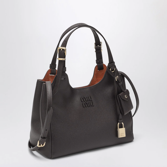 Cuero | Brown hammered leather bag