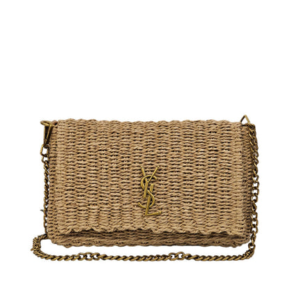 Cuero | Medium Supple Chain Bag In Raffia