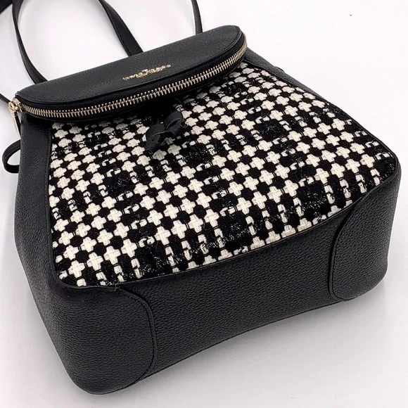 Cuero | Original Kate Spade Leila Tweed Fabric Medium Backpack