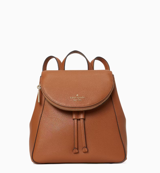 Cuero | Original Leila Medium Flap Backpack Camel