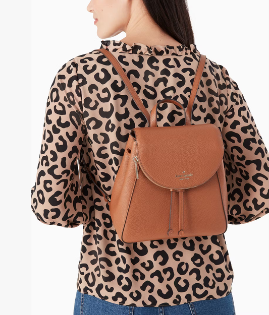 Cuero | Original Leila Medium Flap Backpack Camel