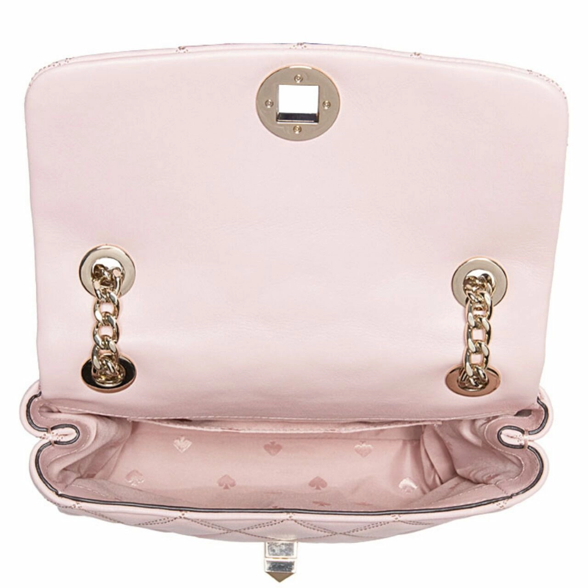 Cuero | Original Kate Spade New York Natalia Small Flap Crossbody Rose Smoke