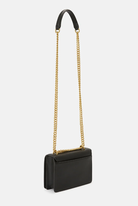 Cuero | Jeans Couture Saffiano Lock Crossbody Bag