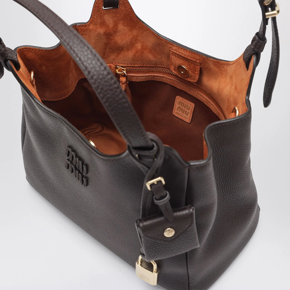 Cuero | Brown hammered leather bag