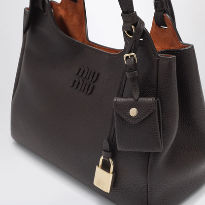 Cuero | Brown hammered leather bag