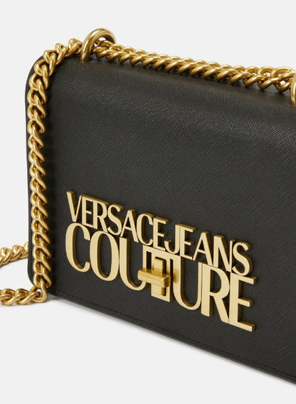 Cuero | Jeans Couture Saffiano Lock Crossbody Bag