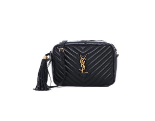 Cuero | Camera Lou Black Leather Bag