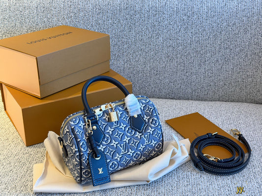 Cuero | Monogram Jacquard Mini Bowling Bag