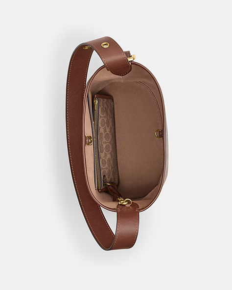 Cuero | BLEECKER BUCKET BAG IN SIGNATURE CANVAS