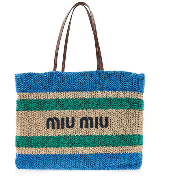 Cuero | Striped Woven Top Handle Bag