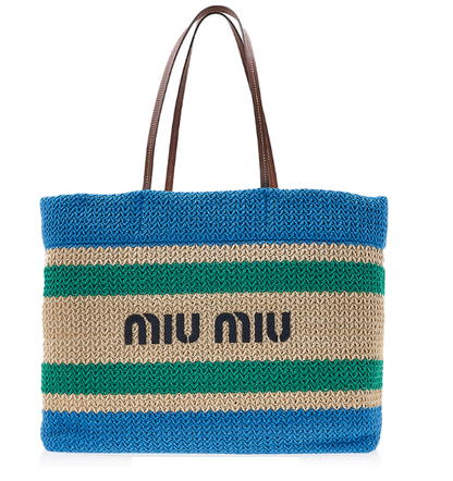 Cuero | Striped Woven Top Handle Bag