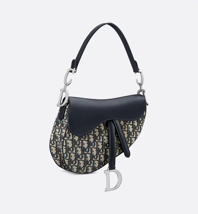 Cuero | Saddle Bag Oblique Jacquard and Smooth Calfskin