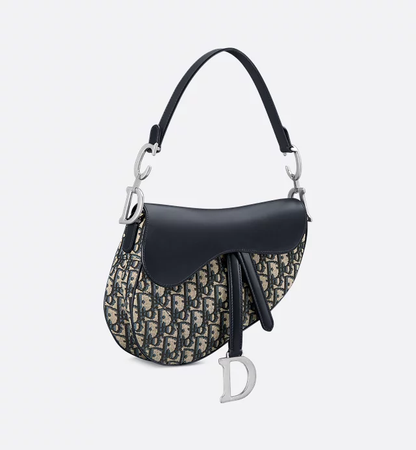 Cuero | Saddle Bag Oblique Jacquard and Smooth Calfskin