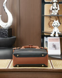 Burberry Banner Tote – Grain Leather with Check Lining