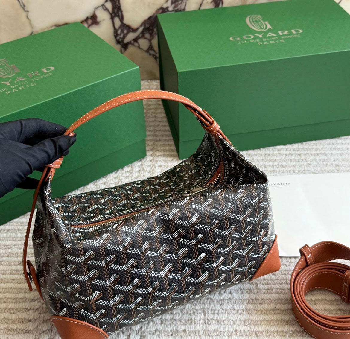 Cuero | Signature Monogram Hobo Bag