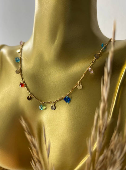 Cuero | Colored Gemstone Necklace