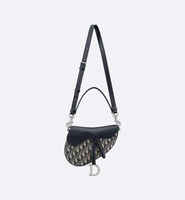 Cuero | Saddle Bag Oblique Jacquard and Smooth Calfskin