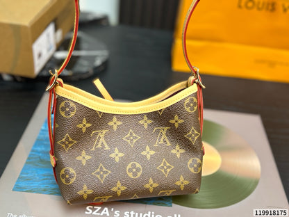 Cuero | Signature Monogram Mini Bow Crossbody Bag - Brown Monogram