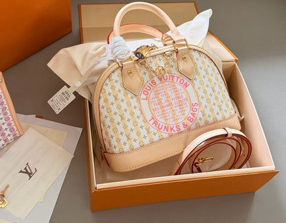 Cuero | Monogram Canvas Dome Top-Handle Bag