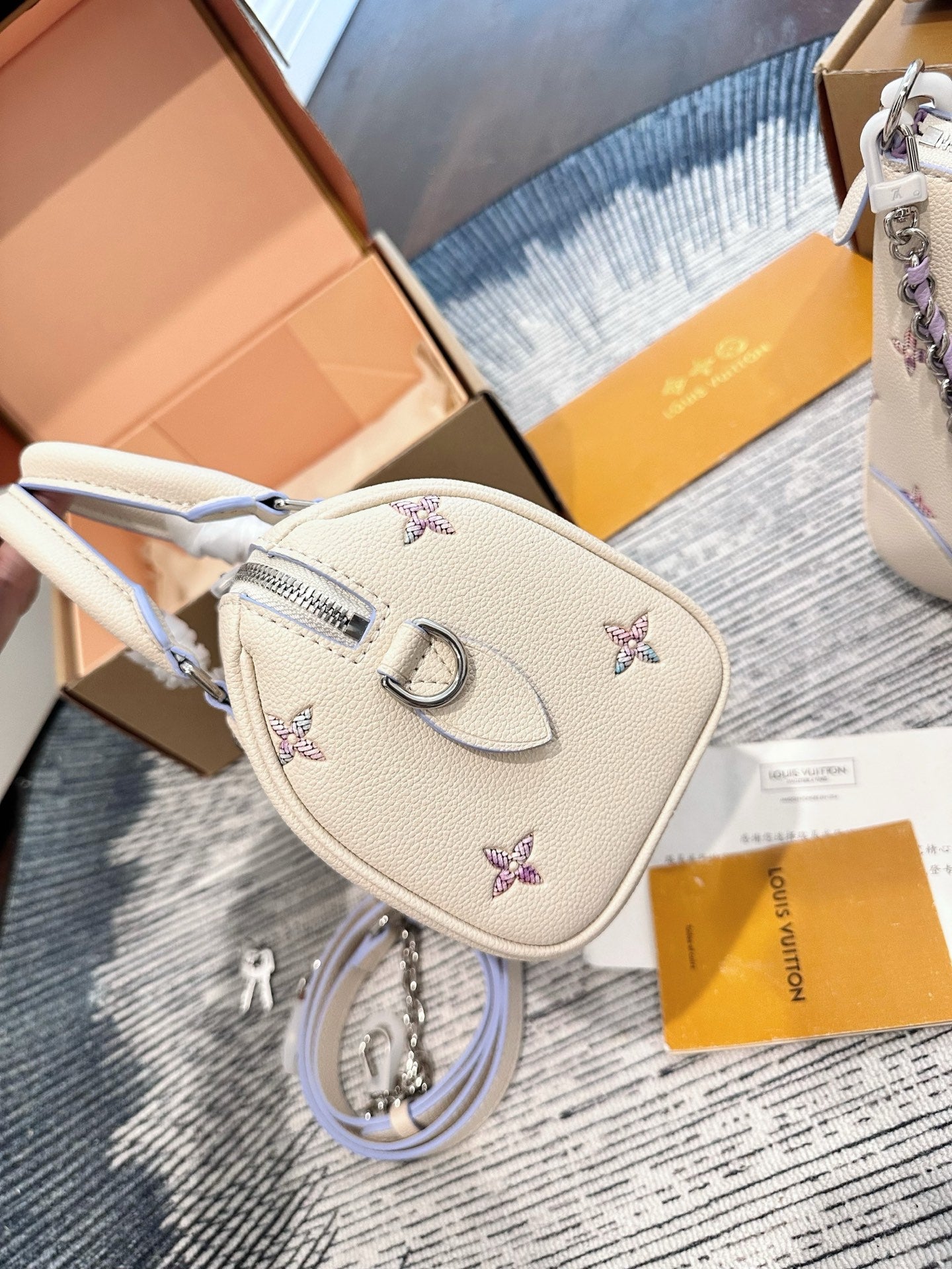 Cuero | Mini Speedy Bag Cream